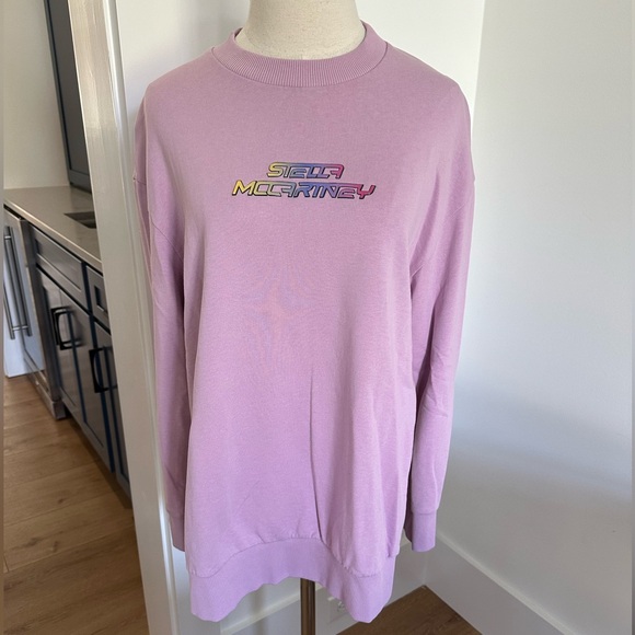 Stella McCartney Purple High Frequency Gel Logo Sweatshirt - Medium $725 - Picture 5 of 11